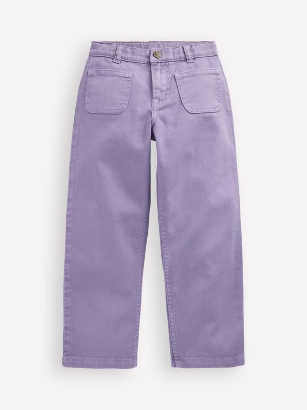 Mini Boden Patch Pocket Straight Jeans Girls Size 6-7Y NWOT Purple